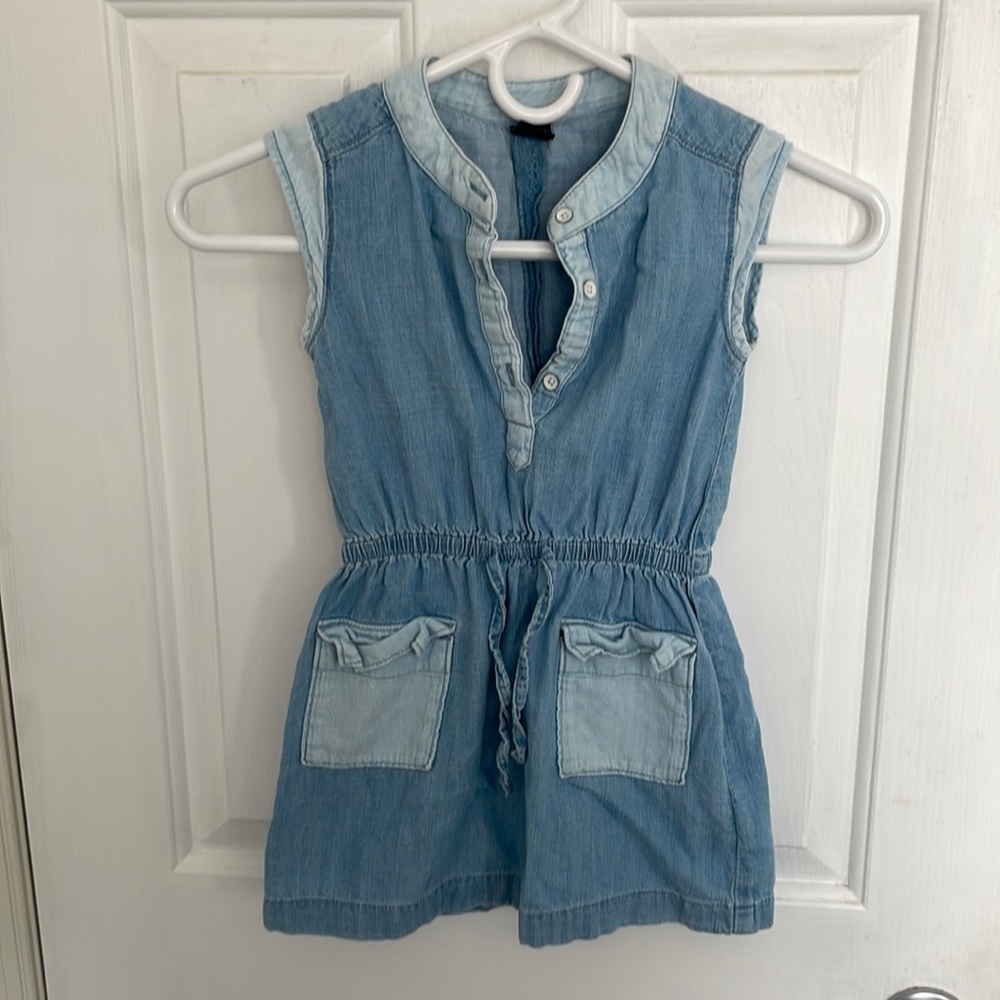 Girls light blue denim romper from the gap size XS